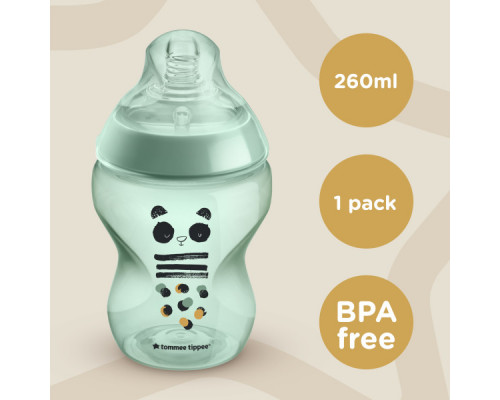 Tommee Tippee бутылочка для кормления Closer to nature, 260 мл., 0+, моно