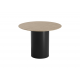 Стол обеденный Type D 100 см основание D 43 см (натуральный дуб, черный)