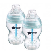 Tommee Tippee бутылочка для кормления Advanced Anti-Colic, 260 мл., 0+, 2 шт.