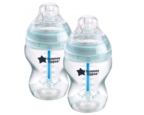 Tommee Tippee бутылочка для кормления Advanced Anti-Colic, 260 мл., 0+, 2 шт.