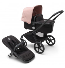 Bugaboo Fox5 коляска 2 в 1 Black/ Midnight Black/ Morning Pink в комплекте