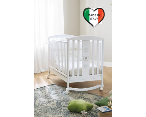 Кровать Little Baby (Little Royal B), цвет белый/серо-песочный, PALI